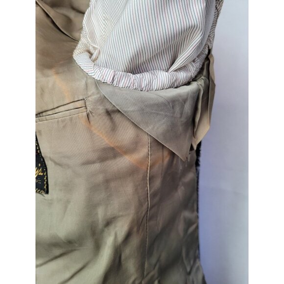 1970s Vtg Mens Plaid 42 R Sport Coat Jacket Polyester 70s Blazer Green - Picture 11 of 13